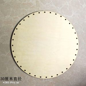 เปลเด็กเปลสำหรับสัตว์เลี้ยงแบบถักสำหรับทารกแรกเกิดแบบพกพาสะดวกฐานตะกร้าเชือกถักแผ่นไม้เจาะรูวัสดุ DIY ทำมือ