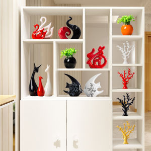 Home Decoration Creative Small Ornaments Modern TV Wine Cabinet Hallway Living Room Ceramics Minimalist Office Crafts
