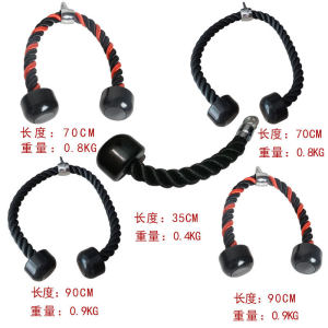 Colorful Resistance Band Dumbbell Machine Accessories Bicep Tricep Pull down Handle Strength Training Fitness Equipment