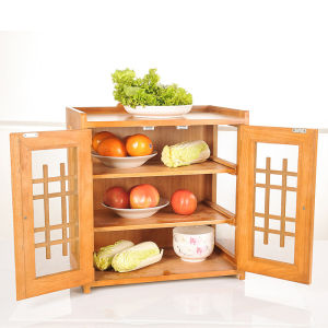 Kitchen Glass Carbon Baking Minimalist Bowl Storage Cabinet Small Kitchen Cabinet Storage Cabinet Cupboard Seasoning Cabinet Tea Storage Sideboard Cabinet