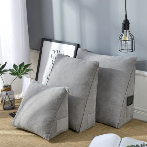 Ghế Sofa Lưng Mềm Hình Tam Giác Hiện Đại Tối Giản Cho Phòng Khách Văn Phòng Ghế Đầu Giường Đệm Lưng Ôm Hông Bằng Vải Polyester