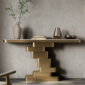 Light Luxury Console Northern Europe Italian Villa Hotel Lobby Entrance Console Tables Designer Corridor Art Side View Sets