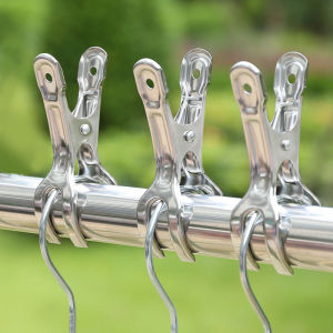 Kẹp Quần Áo Bằng Thép Không Gỉ Cỡ Lớn Chống Gió Kẹp Quần Áo Kẹp Quần Áo Phẳng Kẹp Quần Áo Tròn Chăm Sóc Quần Áo Trung Quốc Đại Lục Ben Ben Goose