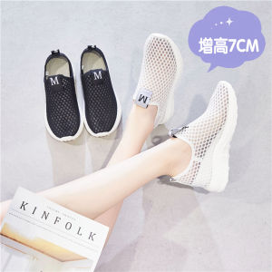 Giày Thể Thao Đế Mềm Lưới Thoáng Khí Cho Nữ Giày Thể Thao Thường Ngày Giày Thể Thao Mùa Thu Giày Thể Thao Đế Cao Trong Suốt
