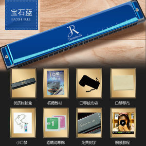 JDR Harmonica Beginner Level Children Students Use Adult Professional Performance Grade 24 Hole Chromatic C Tuned Harmonica