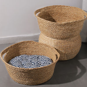 Integrated Cat Scratching Board Nest Wicker Weave Wear Resistant Cat Claw Durable No Shedding Pet Toy for Cats And Kittens