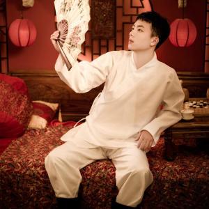 Mens and Womens Couple Inner Close-Fitting Hanfu Pants