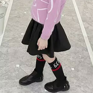 Childrens Clothing Girls Miniskirt Leather Skirt Kids Skirt Spring and Autumn Skirt Princess Dress Western Style Pleated Pu Little Girl Skirt