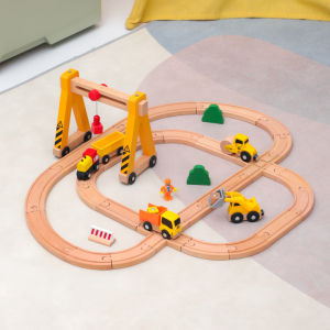 Đồ Chơi Trẻ Em Bằng Gỗ Đồ Chơi Giáo Dục Cho Trẻ Em Đồ Chơi Lắp Ráp Đơn Giản Đường Ray Xe Lửa Nhỏ Đồ Chơi Giáo Dục