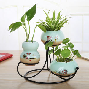 New Chinese Style Hydroponic Vase Decoration Living Room Flower Arrangement Creative Flower Pot Modern Minimalist Ceramic Home Decorations Small Size