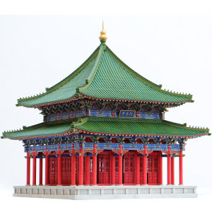 Premium Sandalwood Assembly Toy Building Model Traditional Chinese Architecture Joinery Domestic Production Gable End