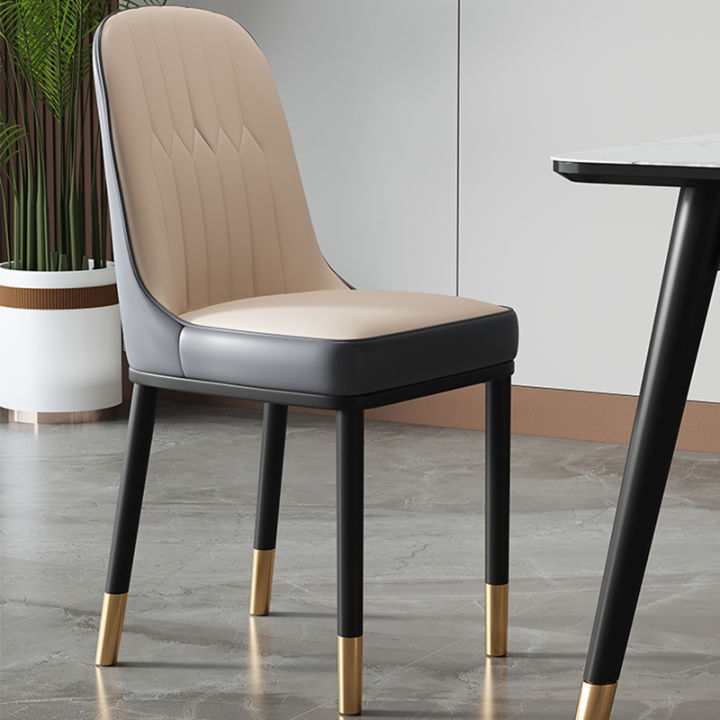 Accessible Luxury Dining Chair Modern Simple Home Scandinavian Leather ...