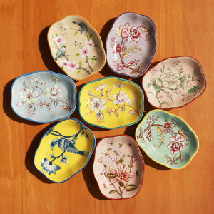 Thanh Lịch Châu Âu Triều Đình Phong Cách Vẽ Tay Gốm Xà Phòng Khay Đựng Xà Phòng Phòng Tắm Trang Trí Nhà Xà Phòng Khay