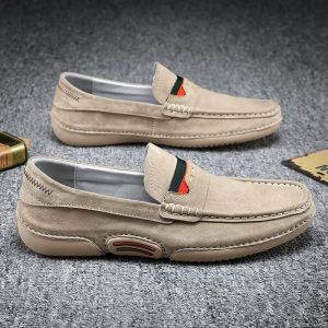 Paul Camel Mens Shoes 2025 New Style Casual Breathable Leather Slip-On Loafers Fashionable Single Shoes for Men