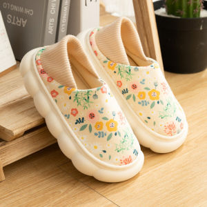 Postpartum Slippers Thick Bottom Thin High Heel Home Use Summer Indoor Shoes for Pregnant Women And New Mothers Spring Autumn