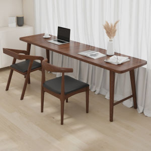 Double Solid Wood Desk Computer Desk Wall Window Table Narrow Table Desk Home Desk Long Table