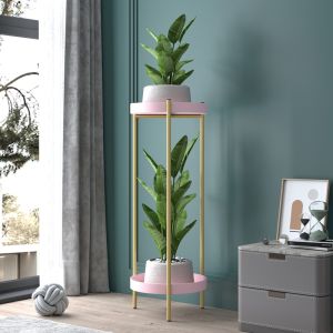 Nordic Luxury Style Multi-layer Plant Stand Metal Iron Art Flower Pot Rack Balcony Storage Shelf for Succulents And Green Ivy