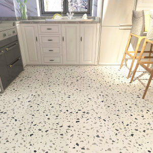 Thickened PE Self Adhesive Floor Stickers Bathroom Kitchen Waterproof Anti Slip Wear Resistant Tile Stickers Home Decor