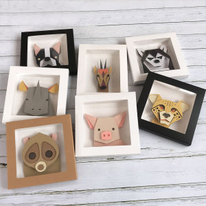 Creative Animal Art Pasting Children DIY Blind Box Material Kit Making 3D Handcraft Activity Parent-Child Toddler