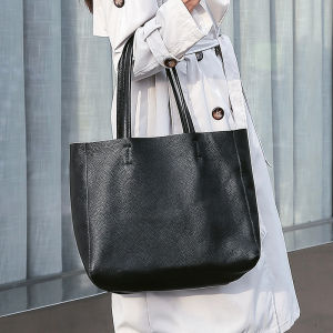 Leather Tote Bag Casual Womens Large Capacity Shoulder Bag Top Layer Cowhide New Style 2025 Versatile Handbag Shopping Bag Shape