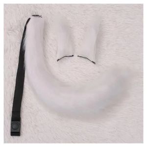 Cos Fox Tail Performance Props Fox Demon Comic Show Small Fox Tail Lolita Adjustable Buckle Strap Childrens Tail