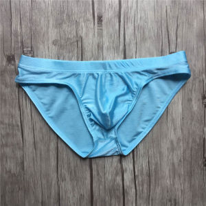 Quần Lót Nam WOXUAN Cạp Thấp Gợi Cảm Thoải Mái Bằng Vải Lụa Màu Trơn Quần Lót Tam Giác Bó Sát Cho Thanh Thiếu Niên