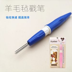 Đồ Thủ Công DIY Thêu Vải Lông Cừu Đồ Dùng Thủ Công Đồ Dùng Thủ Công Nhiều Đầu Bút Chì Cầm Tay Gỗ Đồ Dùng Thủ Công DIY