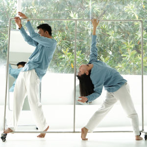 Áo Múa Hiện Đại Phủ Nhất Nt812 Trang Phục Luyện Công Múa Nam Nữ Áo Phông Trang Phục Biểu Diễn Cỡ Lớn Rộng Rãi Dài Tay Múa Cổ Điển