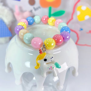 Vòng Tay Trẻ Em Đồ Trang Sức Vòng Tay Công Chúa Băng Tuyết Giả Ngọc Trai Vòng Tay Kỳ Lân Đồ Trang Sức Em Bé Bé Gái Trang Sức Đeo Tay Hoạt Hình