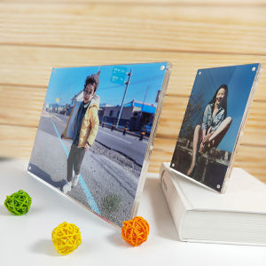 Acrylic Crystal Simple No-border Full Frame High-definition Photo Frame 7 Inch 8 Inch 10 Inch A4 12 Inch Children Display Stand