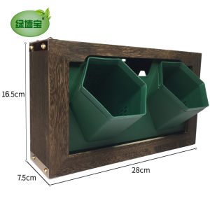 Creative 3D Multi-layer Wall Mounted Picture Frame Self-absorbing Water Wall Hanging Plant Pots No-drilling Required
