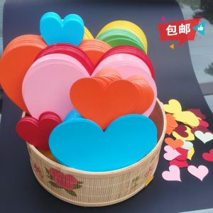 Handwritten Heart Shaped Thank You Card Blank Mini Wish Message Blank Space for Creative Expressions of Gratitude And Greetings