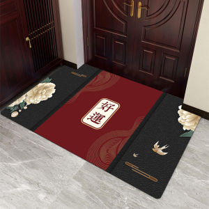 Modern Chinese Door Mat Entry Door Floor Mat Door Black For Home Carpet Good Luck Absorbent Kitchen Door Mat