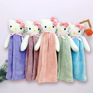 Hello Kitty Hand Towel Kitchen Pendant Home Cute Small Skirt Hand Towel Northern Europe Unique Creative Cartoon Wiper