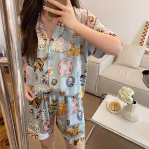Zhao Lusi Star TikTok Cat Silk Womens Shorts