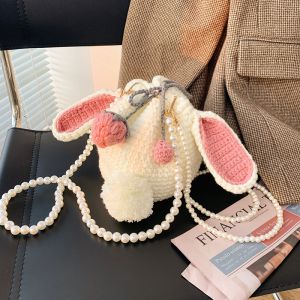 Hand-Woven Cute Strawberry Rabbit DIY Material Package