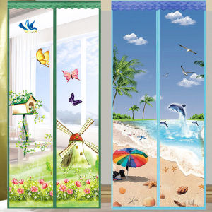 ม่านประตูแม่เหล็กกันยุงแบบติดผนังได้ ไม่ต้องเจาะรู หน้าตาดี ทนทาน ใช้งานง่าย สำหรับบ้านและสวน ป้องกันยุง