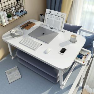 Bàn Cạnh Giường Ngủ Có Thể Gập Lại Bàn Máy Tính Xách Tay Đa Chức Năng Cho Ký Túc Xá Phòng Ngủ Có Thể Điều Chỉnh Độ Cao Bàn Văn Phòng Máy Tính Lười Lười Sinh Viên Bàn Học