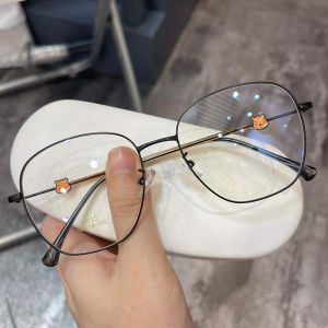 แว่นตาขาแว่นตากันแพ้รูปหลายเหลี่ยมวินนี่เดอะพูห์สำหรับผู้หญิงกรอบแว่นตาสายตาสั้นสำหรับใบหน้าใหญ่แนววินเทจที่นิยมในโลกออนไลน์สำหรับผู้หญิงกรอบแว่นตา