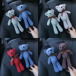 Extended Length Shoulder Protector Covers for Car Safety Belts Cute Cartoon Pair Winter Automobile Interior Accessories