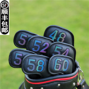 Magnetic Golf Club Head Cover Mens Universal Style Iron Golf Club Shaft Cover Sand Wedge Golf Club Cover Magnetic Closure