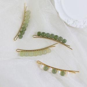 กิ๊บติดผมมุกหยกเหอเถียนแบบใหม่ปี2022กิ๊บหนีบหนีบหนีบหนีบหนีบหนีบผมด้านข้างแนววินเทจเครื่องประดับศีรษะประณีต