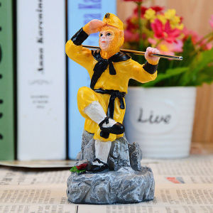 Creative Zhi Tian Da Sheng Sun Wukong Model Resin Decorative Figurine Chinese Journey to the West Style Desktop Decoration