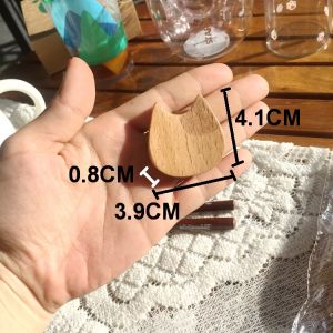 Japanese Style Wooden Chopstick Holder Mini Cartoon Cat Head Cats Paw Chopstick Holder Cute Cat Coffee Tableware Dining Table Decoration