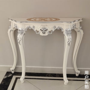 European Style Console Tables Lobby Luxury Wall Cabinet against the Wall Semicircle Side View Partition Decoration Doorway Corridor Narrow