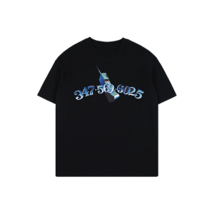 Crissrex Store Values Punk Phone Printing Theme Heavy Washed Cotton Short-Sleeved T-shirt