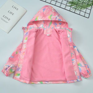 Áo Khoác Trẻ Em Mùa Thu Đông Có Lót Lông Cừu Áo Khoác Ngoài Trẻ Em Trung Niên Và Lớn Thời Trang Mới Có Lót Cotton