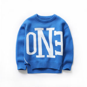 Soft Cotton Boys Sweater Double Layer Knitted Cartoon Print Autumn Winter Childrens Clothing Baby Toddler Kids Fashion