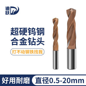 Diyue Ultra-Hard Tungsten Steel Drill Bit Hard Alloy Drill Bit Black Steel White Steel Special for Stainless Steel Alloy Steel Aluminum