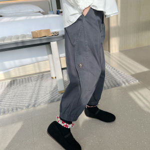 Quần Dài Thường Ngày Màu Xám Cho Bé Gái Quần Dài Vừa Vặn Cạp Vừa Mùa Thu Quần Dài Cotton Thoải Mái Cho Trẻ Em